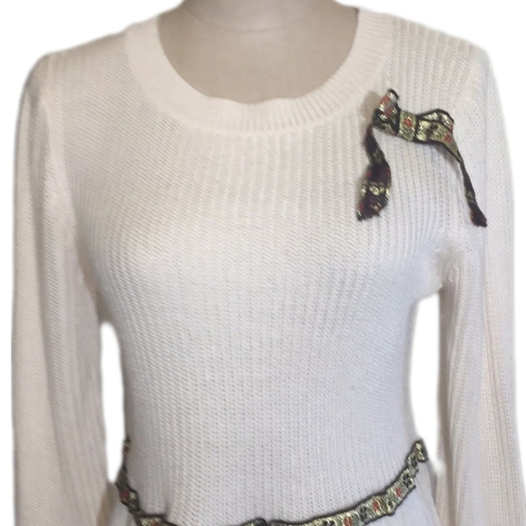 Cupio 🛍️ Beige Tunic Long Sleeve Sz L - Picture 4 of 7